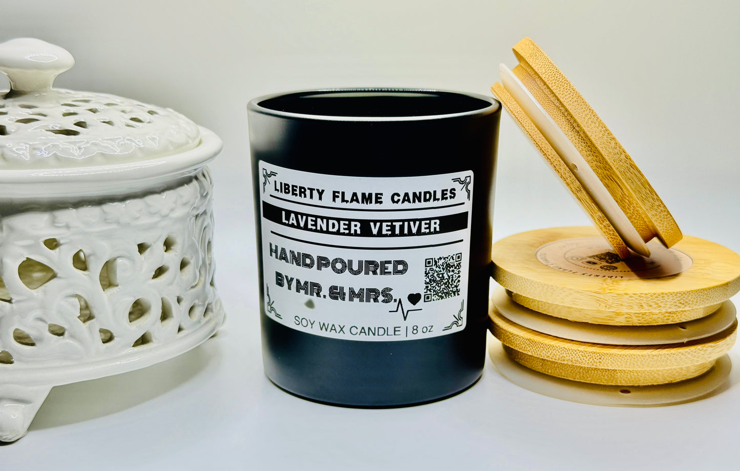 LAVENDER VETIVER - 10oz GLASS JAR