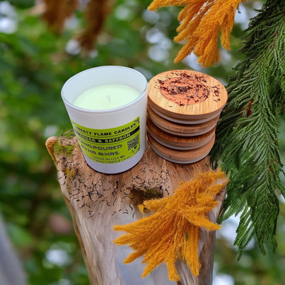 CEDAR & SAFFRON - 10oz GLASS JAR