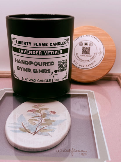 LAVENDER VETIVER - 10oz GLASS JAR