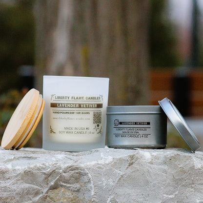 LAVENDER VETIVER - 10oz GLASS JAR