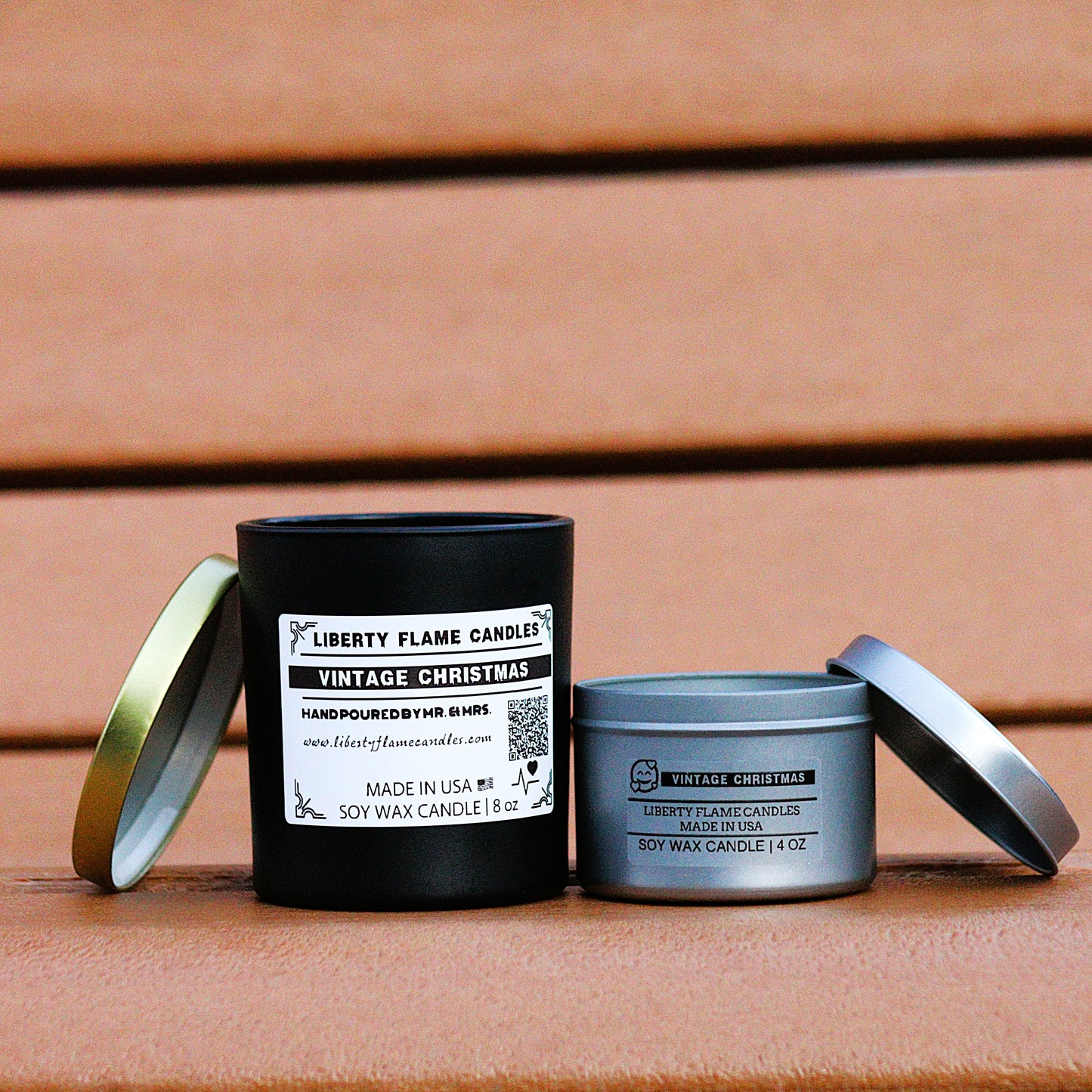 VINTAGE CHRISTMAS - 10oz GLASS JAR